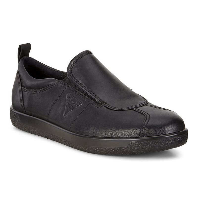 Women Ecco Soft 1 W - Slip-Ons Black - India LAFSPJ810